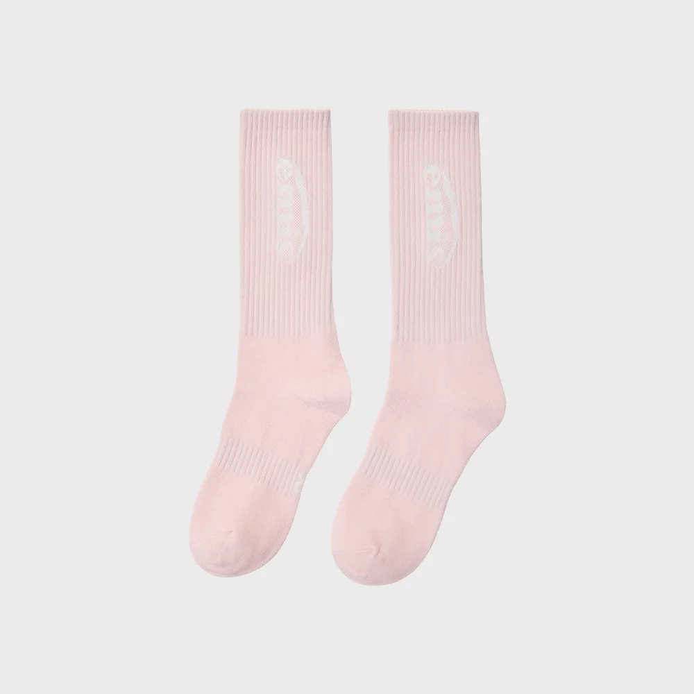 NEW LOGO JACQUARD SOCKS-PINK