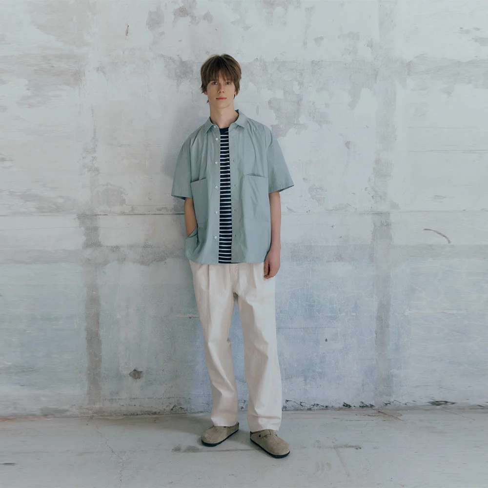 LINEN ONE TUCK TROUSERS - OATMEAL (P252MPT431)