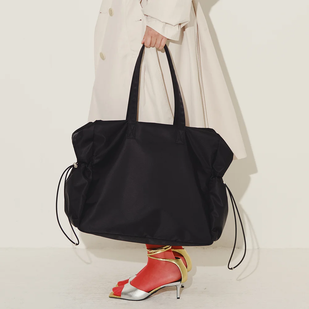 HYBRID TOTE SHOULDER BAG (BLACK)