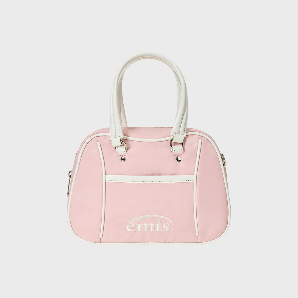 LOGO JACQUARD TOTE BAG-PINK