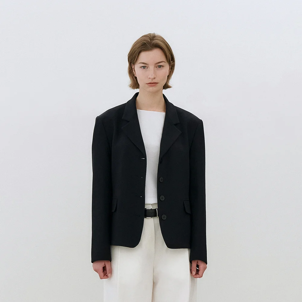 Single Breasted Wool Jacket