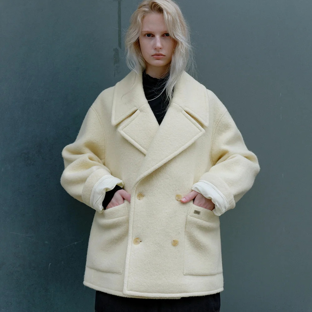 OVERSIZED DOUBLE HALF COAT_LEMON BUTTER