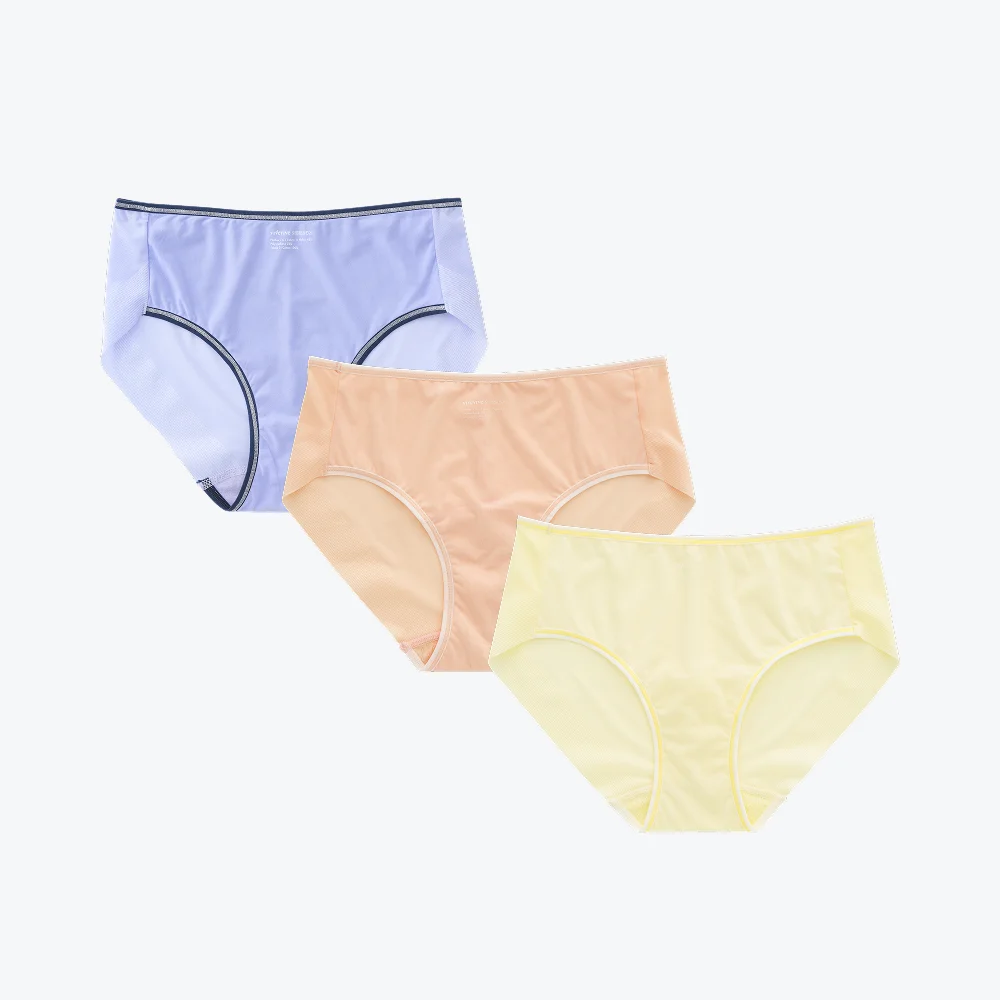 網布 Eau 內褲 3套裝 SET_5 Colors