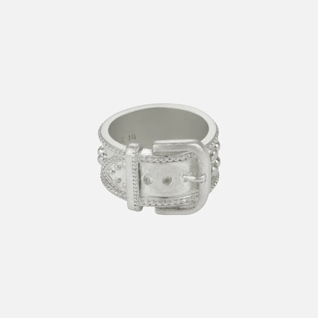 belt ring-silver