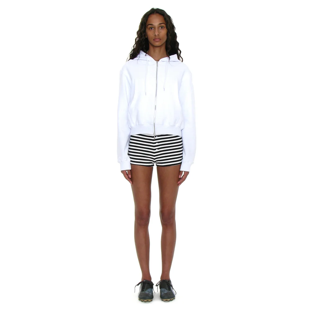 PWC COTTON HOODIE ZIP-UP_WHITE