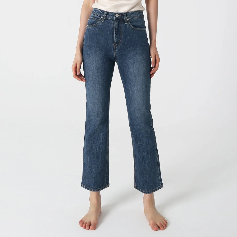 Organic Denim Stovepipe Jeans