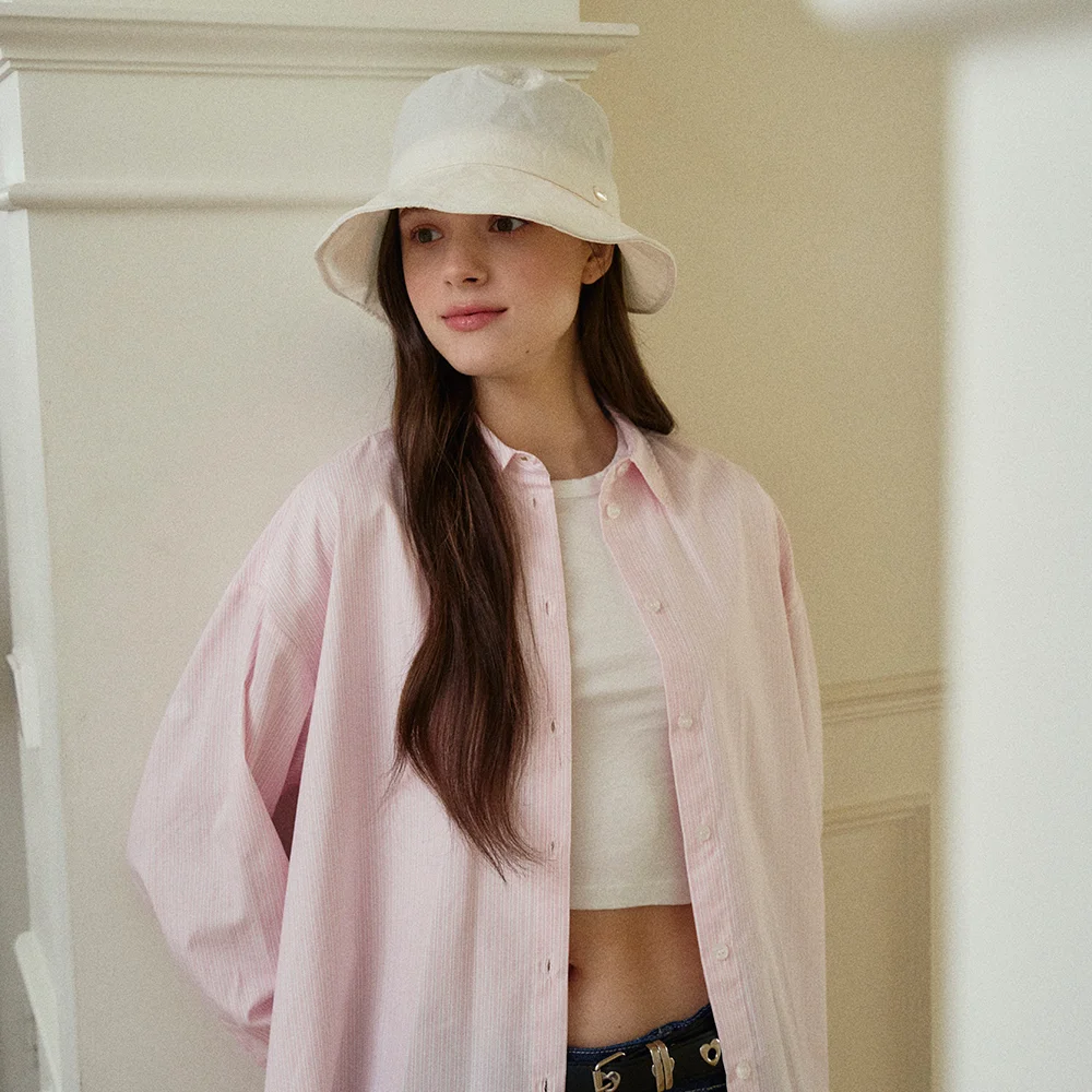Cotton string bucket hat_3color