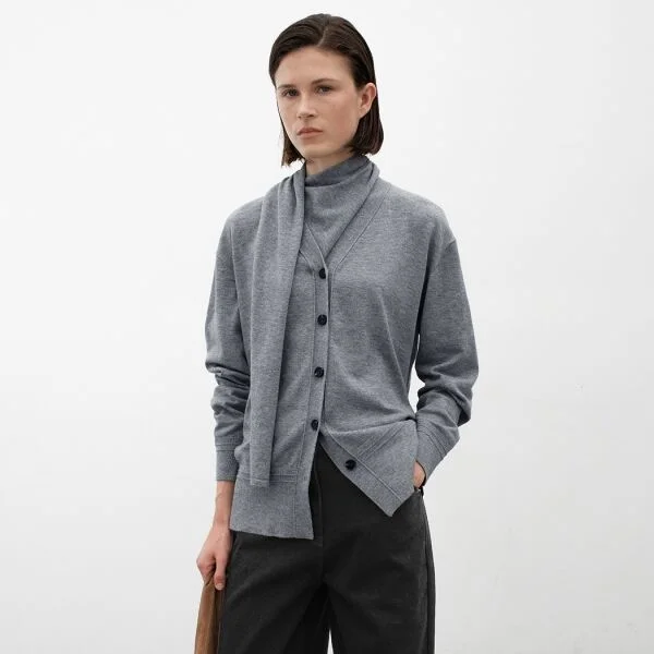 MUFFLER SET KNIT CARDIGAN S(CD-2222)