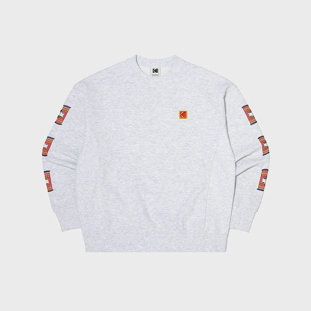 Kodak Peoples 圖案 衛衣 WHITE MELANGE