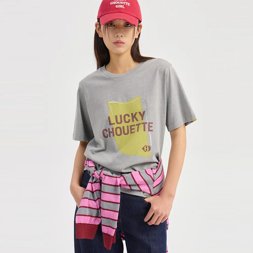 Chouette Point Basic Fit Short Sleeve T-Shirt (grey) LFTAM26410GYX