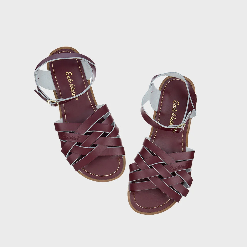 SALT-WATER SANDAL ADULT RETRO CLARET