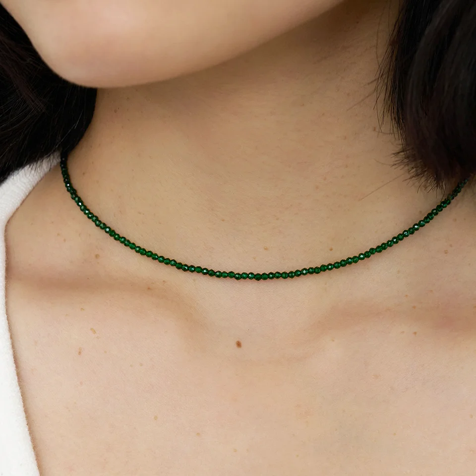 green spinel necklace
