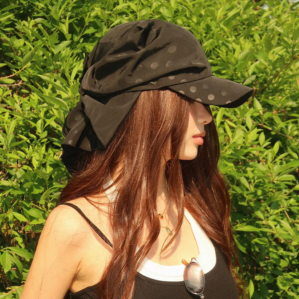 Sunveil Scarf Cap - Black