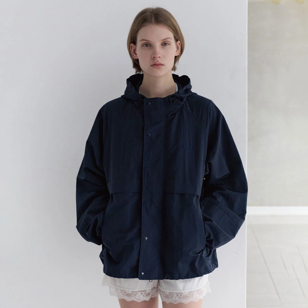 Textured Wind Jacket (Navy)