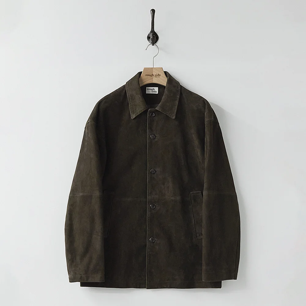 Suede Over Jacket Dark Brown