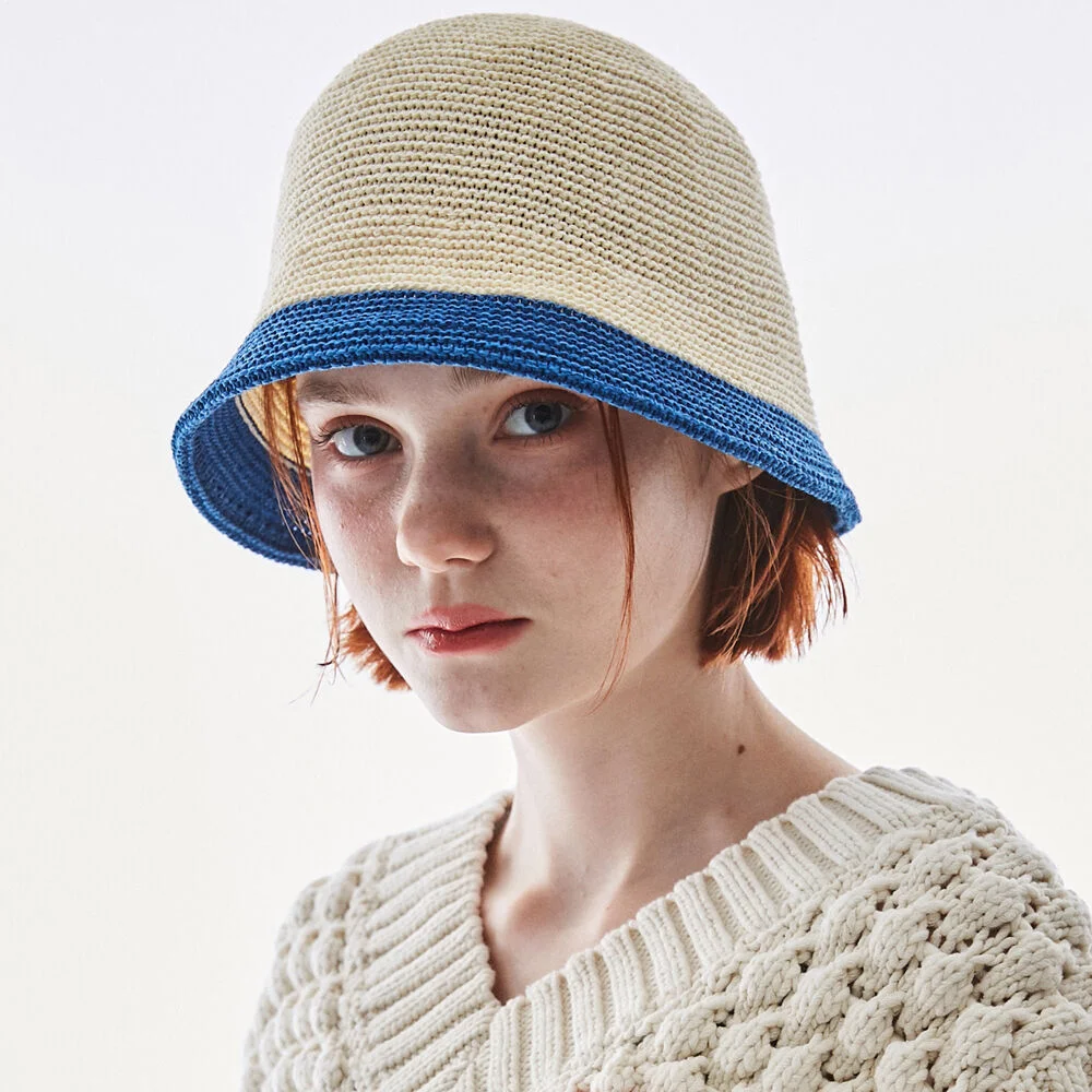 BRISBANE WHITE/BLUE BUCKET HAT