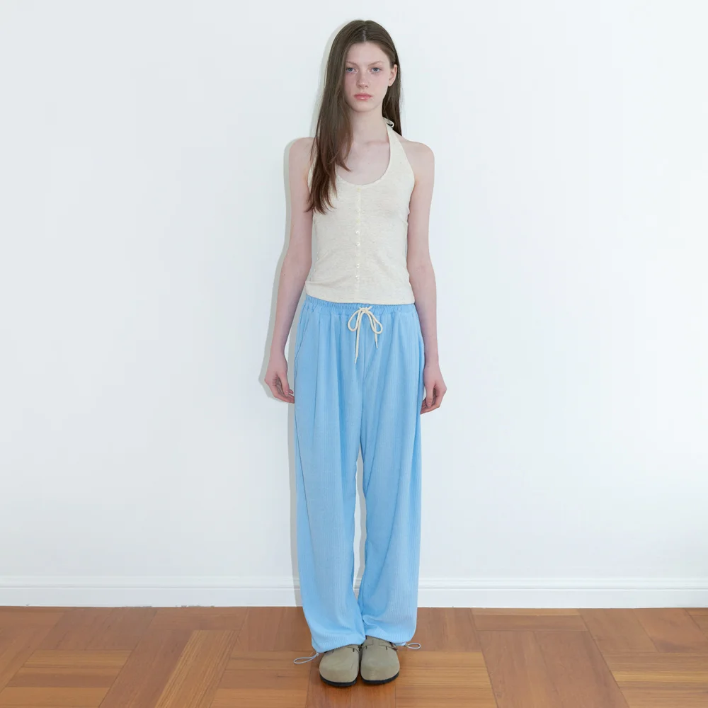terry joggeer pants - skyblue