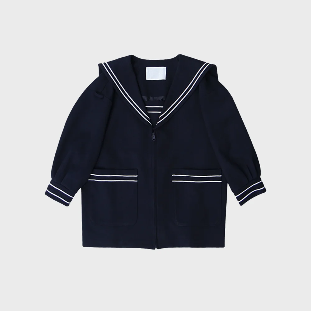 4次 sailor navy midi jacket