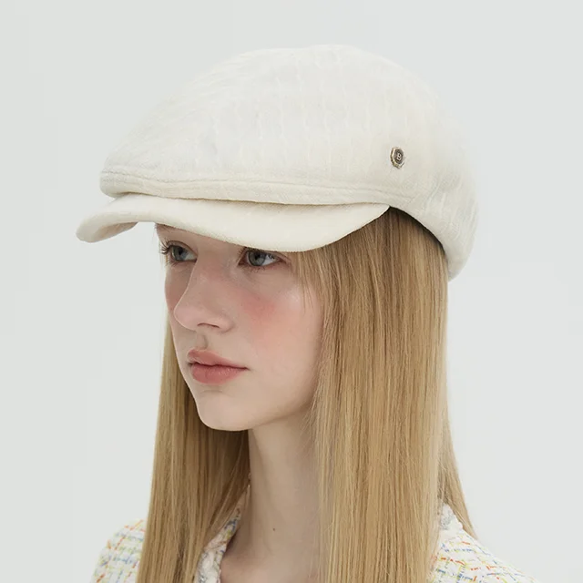 Donald - Textured Velvet Ivory