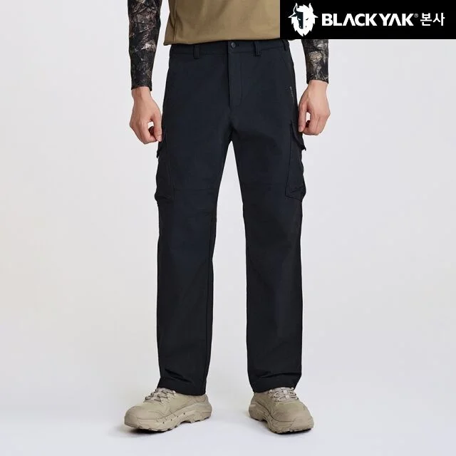 男裝 戰術 考杜拉 工裝 褲子_BK
