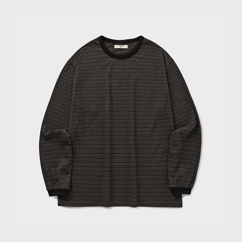 WASHED FINE BORDER L/S T-SHIRT