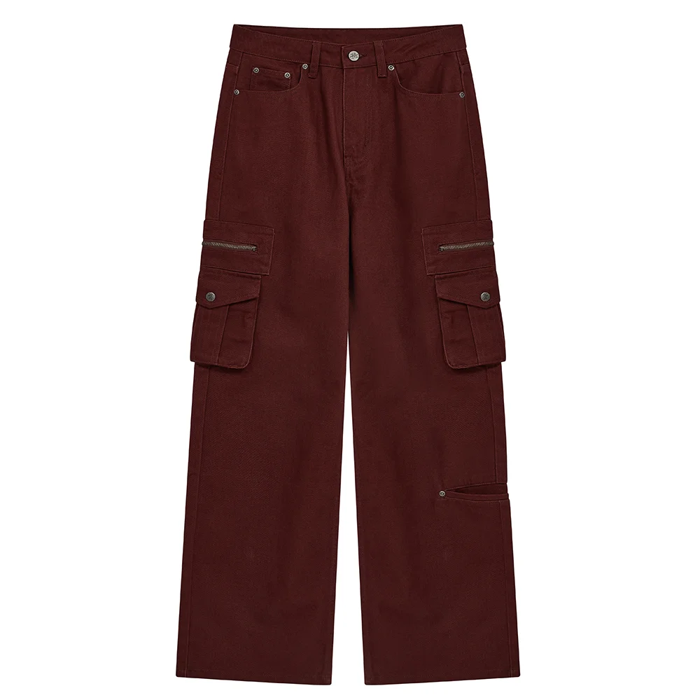 zip st pants (red)