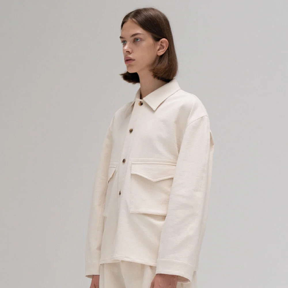 BIG POCKET JACKET IVORY