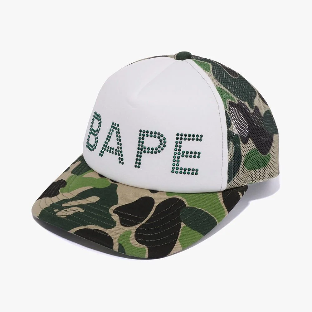 ABC 迷彩 水晶 石洗 網布 帽 GREEN