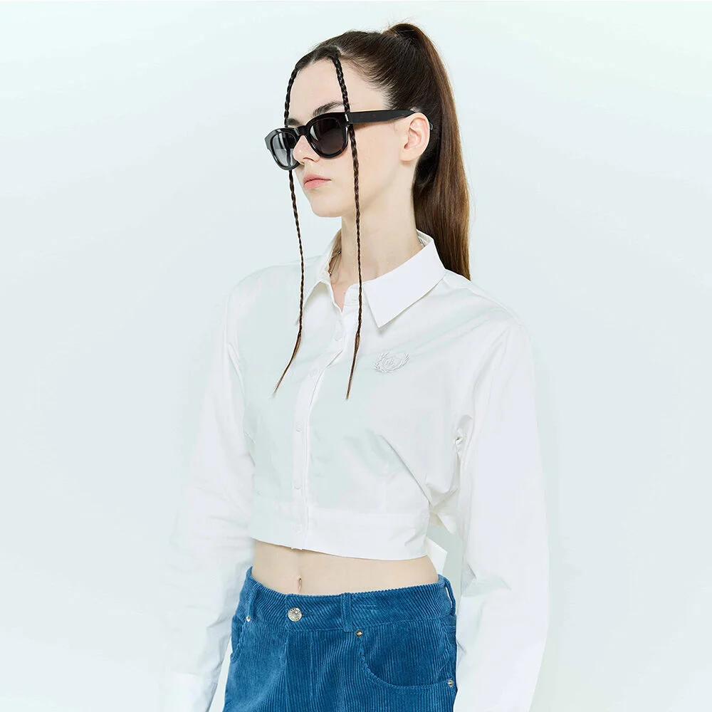 L6 RIBBON SHIRT(IVORY)