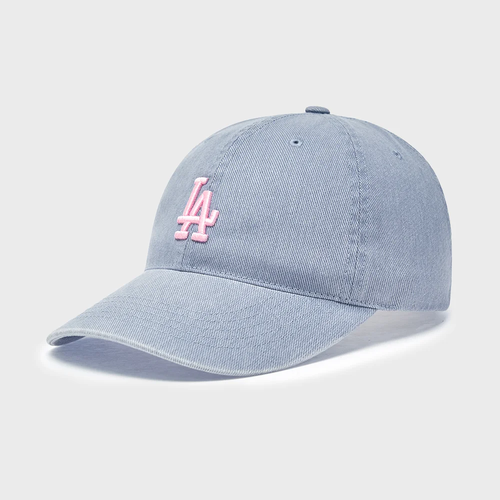 基本款 水洗 無結構 棒球帽 LA (Sky blue)