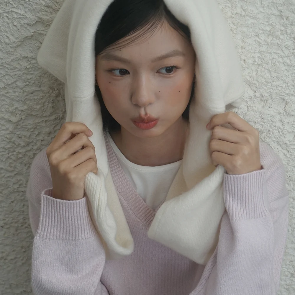 (woman) 必備款 V領 針織衫_Pink