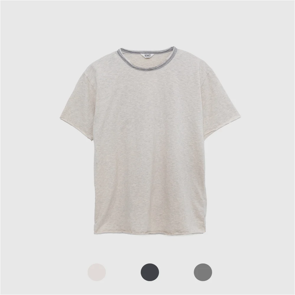Raw-Edge Tee (3 Color)