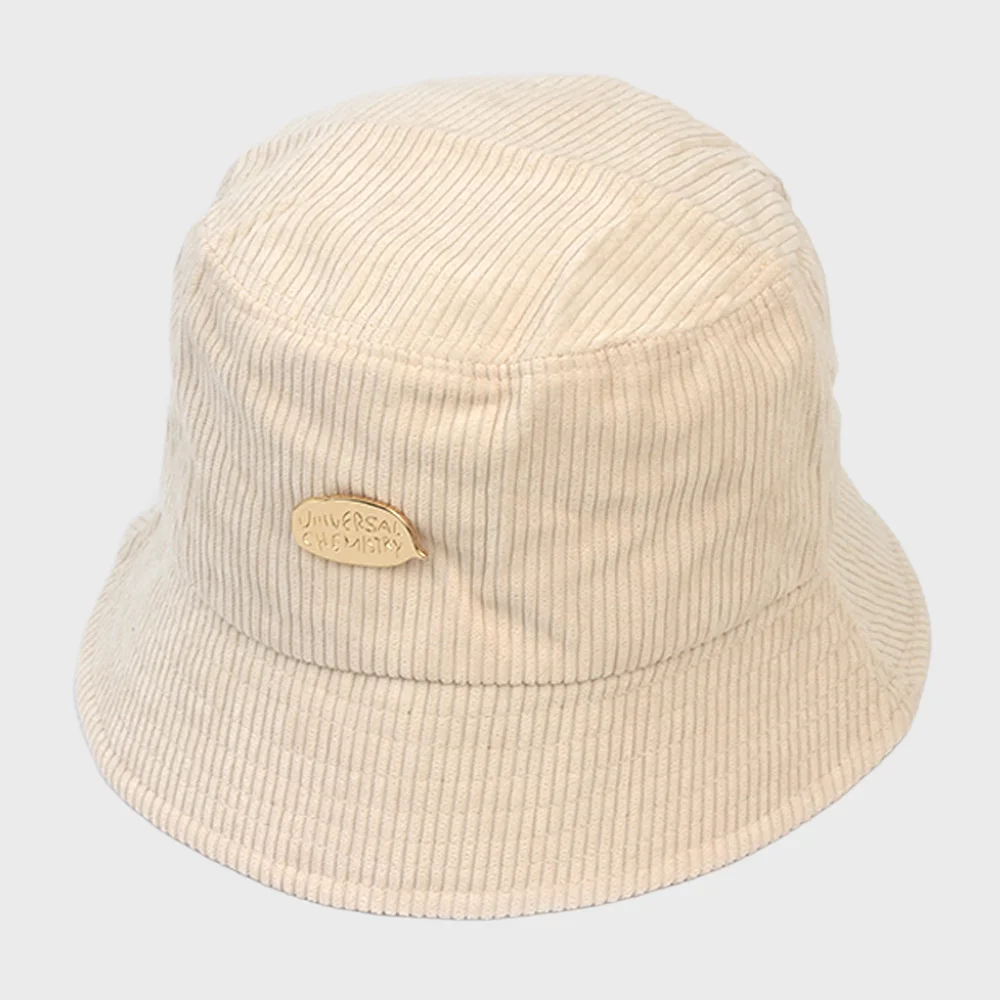 Corduroy Bubble Ivory Bucket Hat 漁夫帽