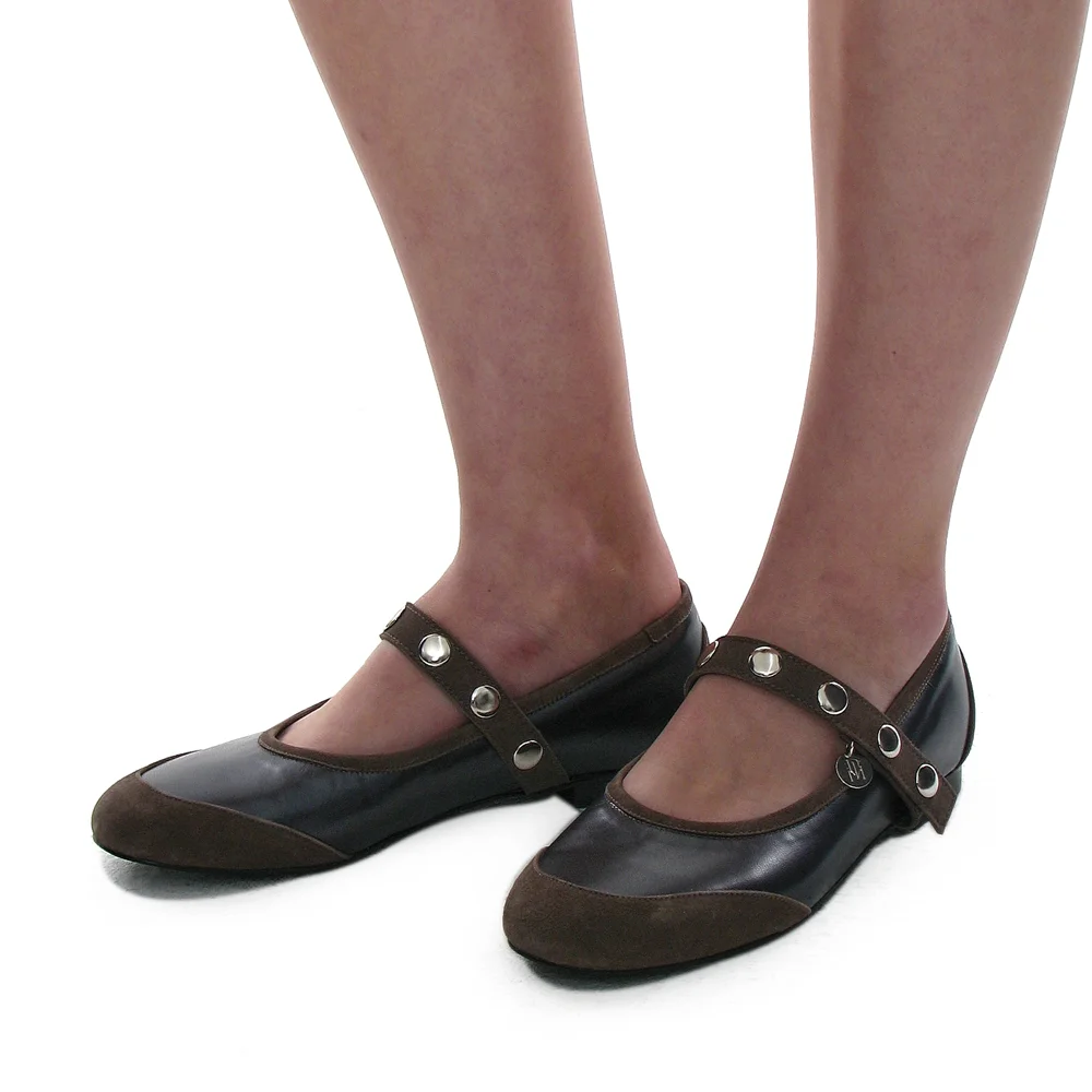 STUDDED STRAP MARY JANE_NAVY