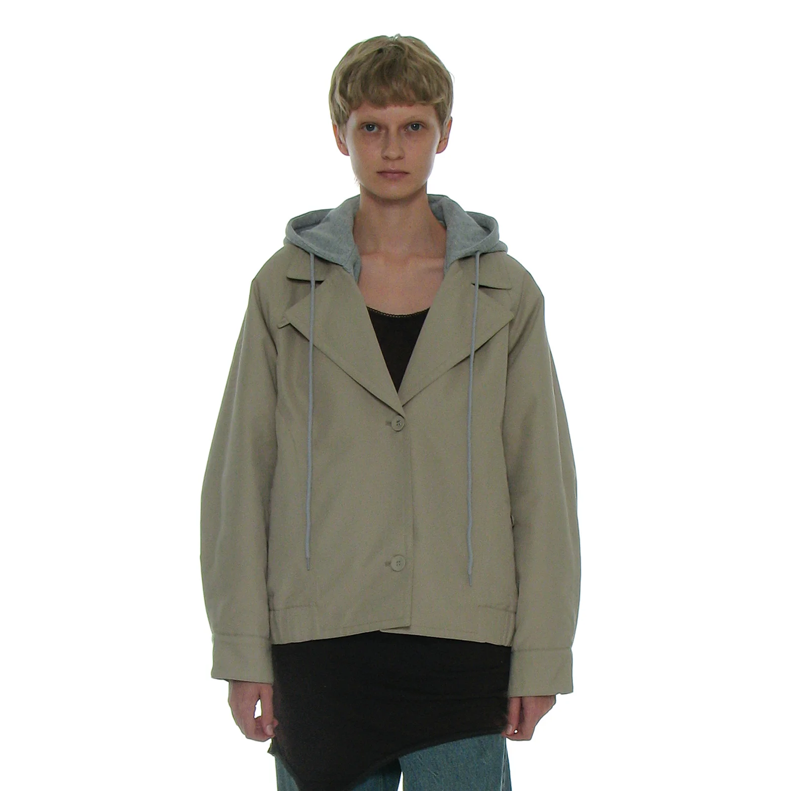 3M THINSULATE 2WAY HOODIE BOMBER JACKET_KHAKI BEIGE