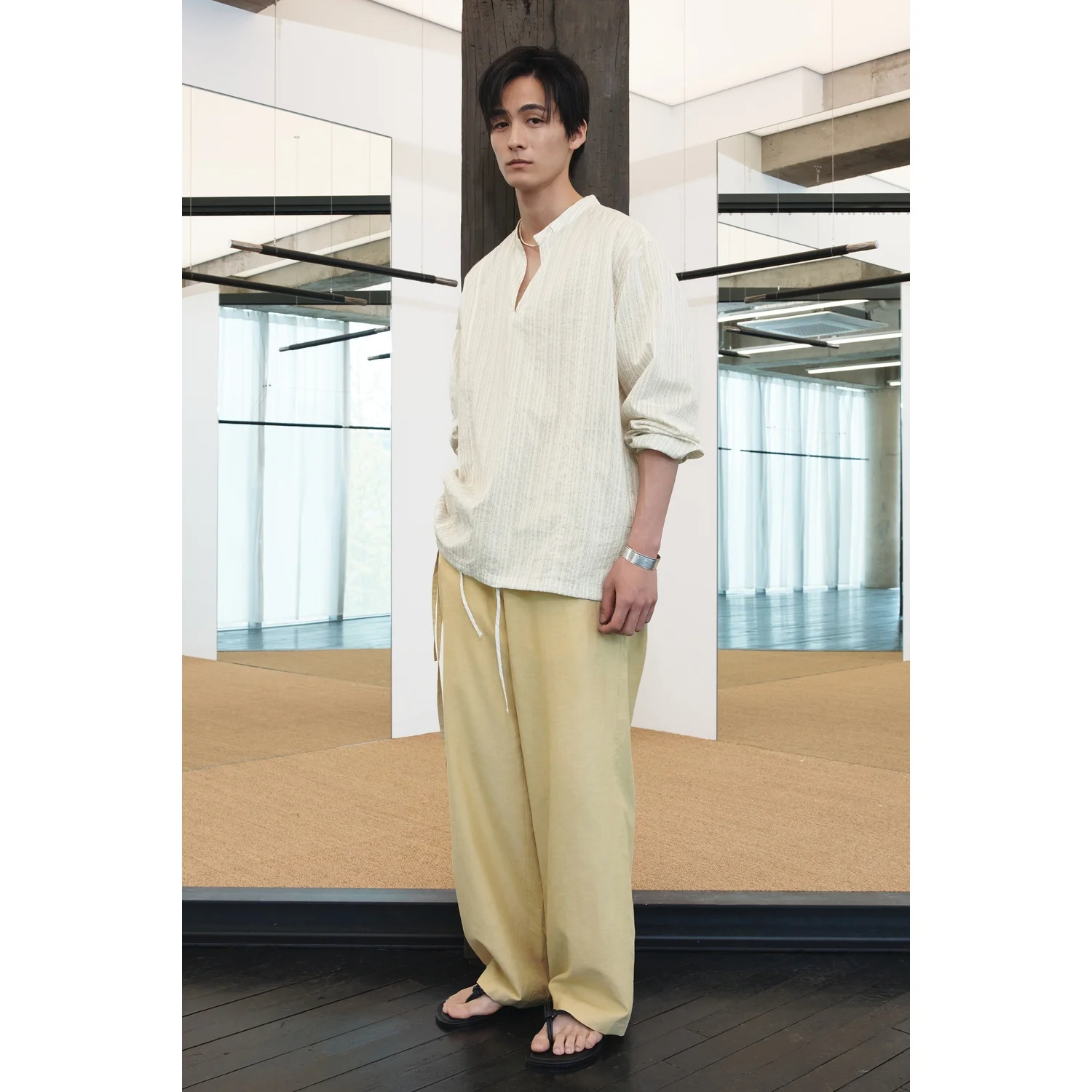 Resort Smock - Ivory Stripe