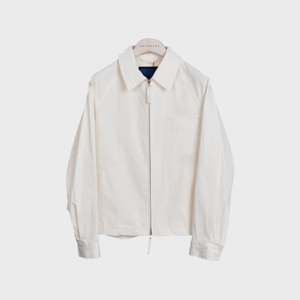 WATER REPELLENT COTTON ZIP UP JACKET