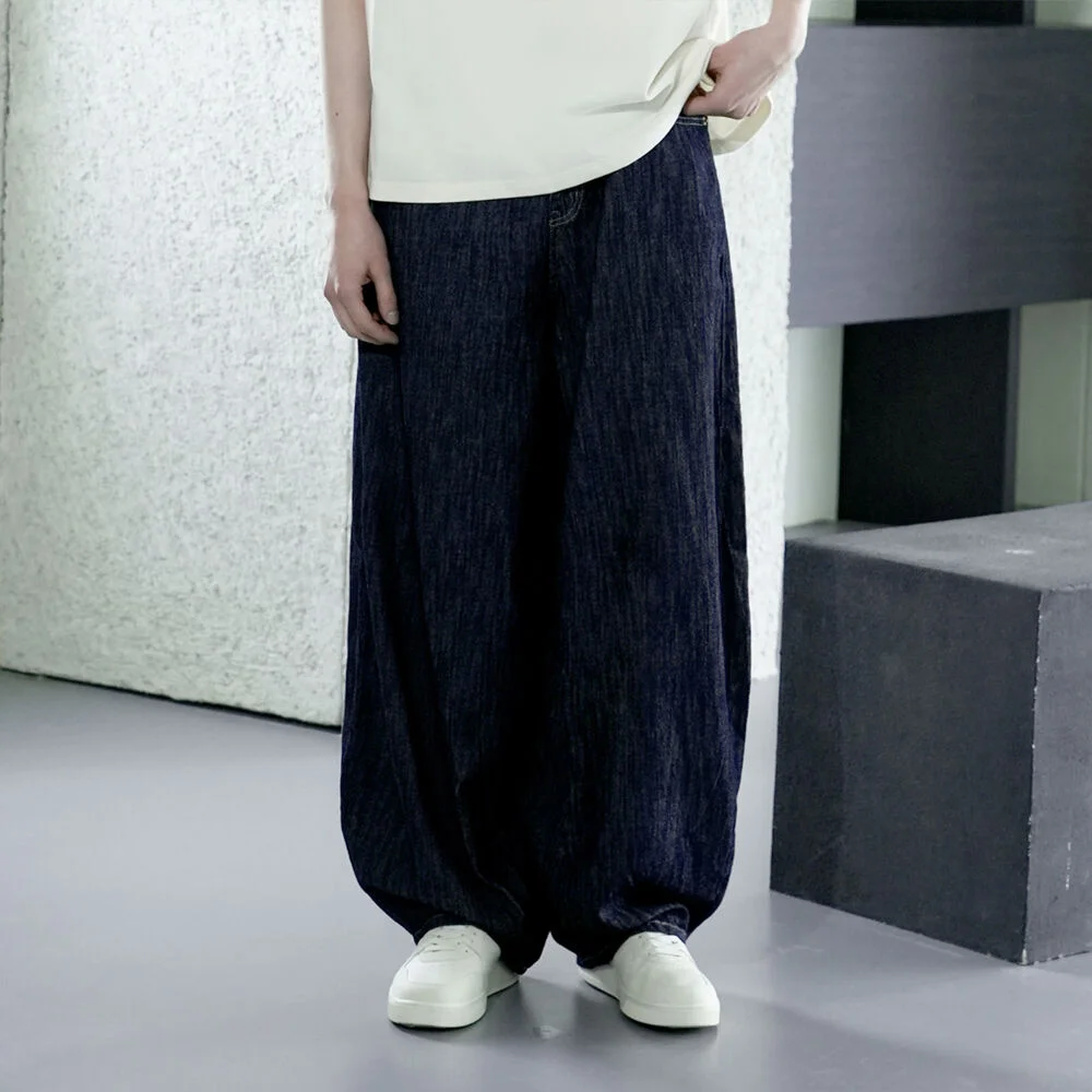 M230 BALLOON WIDE DENIM PANTS_DEEP BLUE
