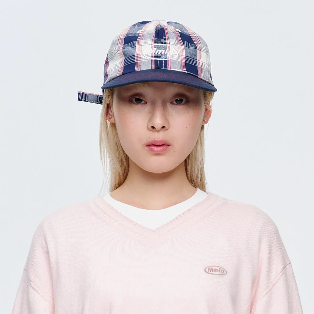 MMLG CHECK TWO TONE BALLCAP (NAVY)