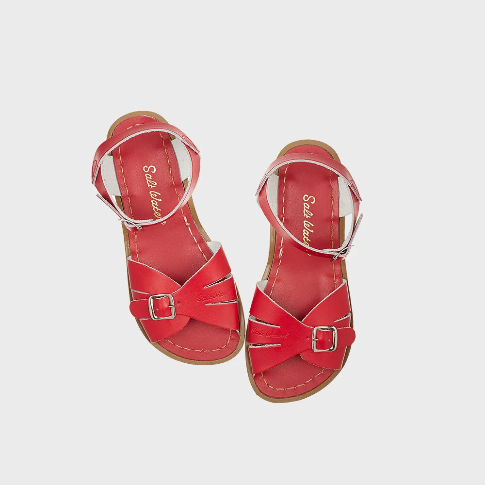 SALT-WATER SANDAL ADULT CLASSIC RED