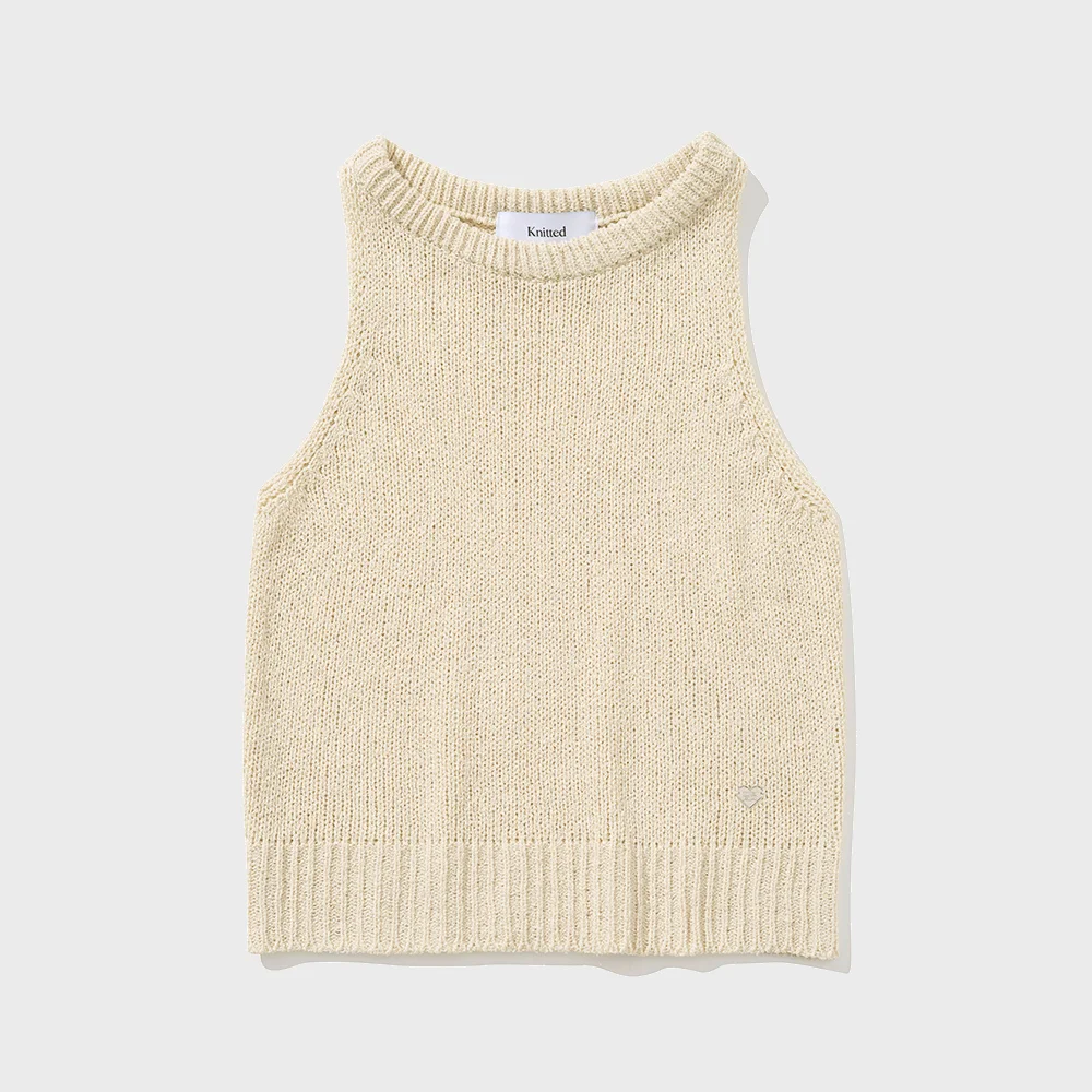 (W) 夏季 圈圈紗 無袖 LINEN