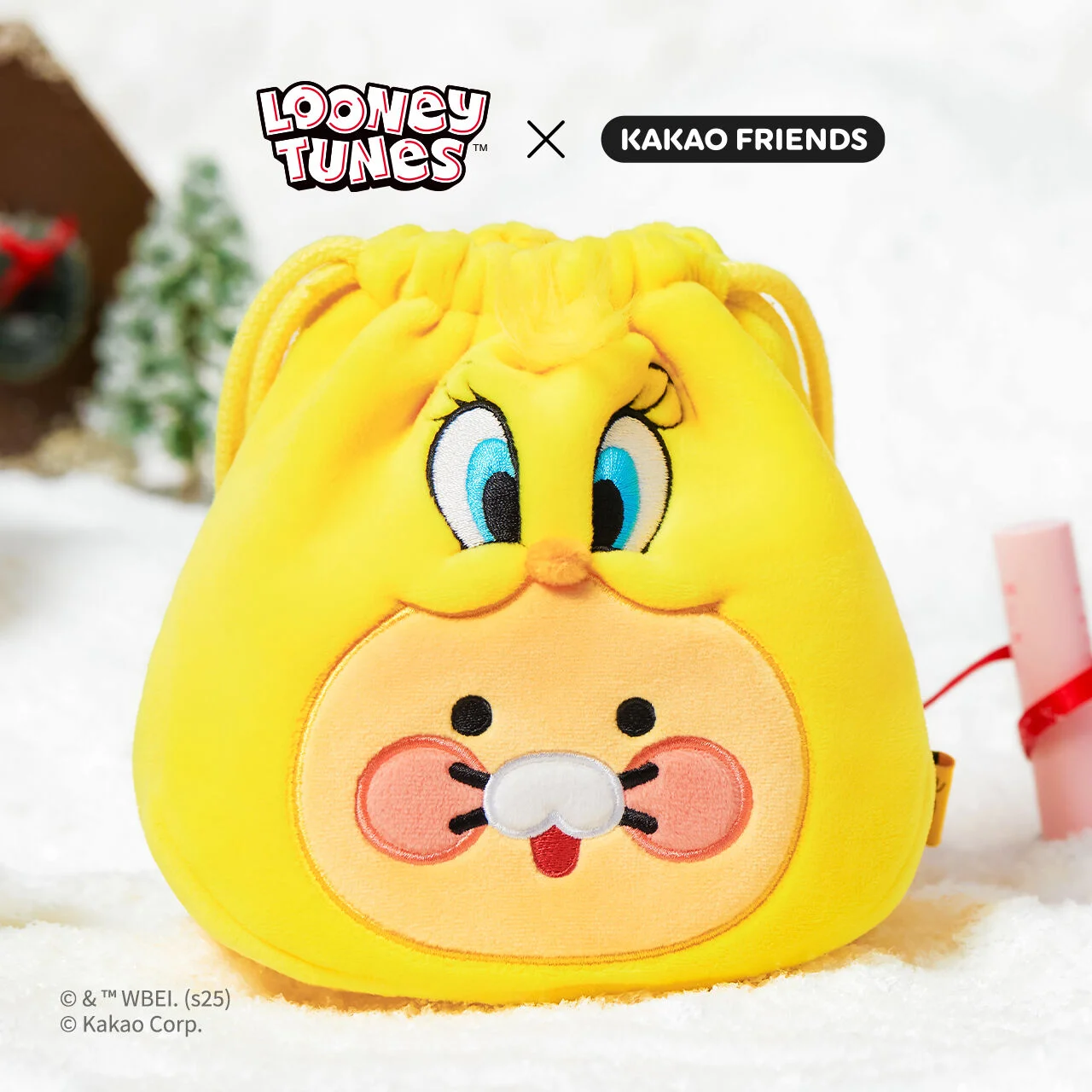 樂一通XKAKAO FRIENDS Tweety 臉部 化妝袋_Baby春植