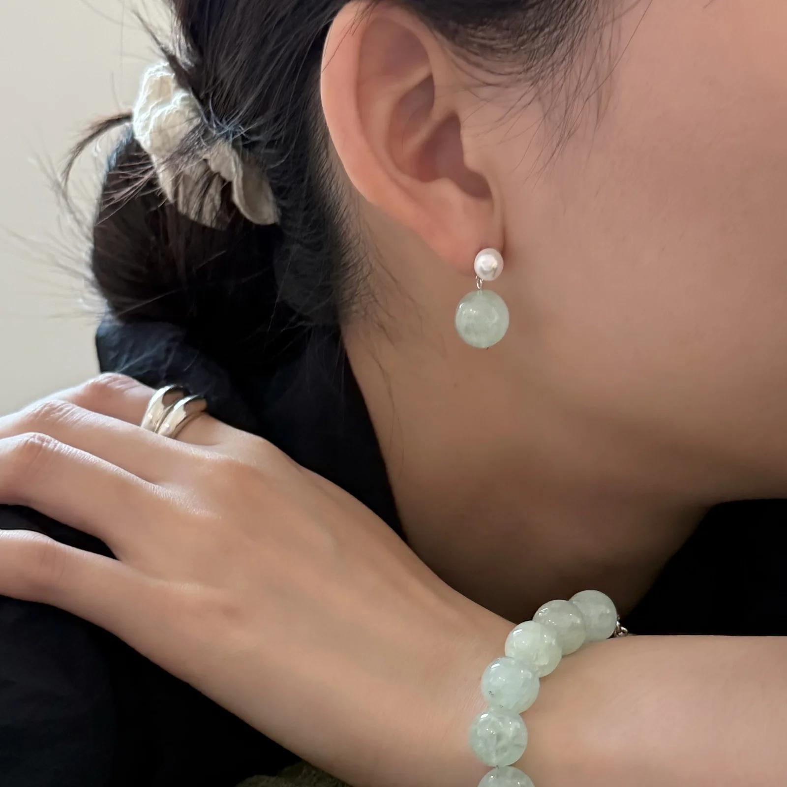 Aqua Drop Earrings