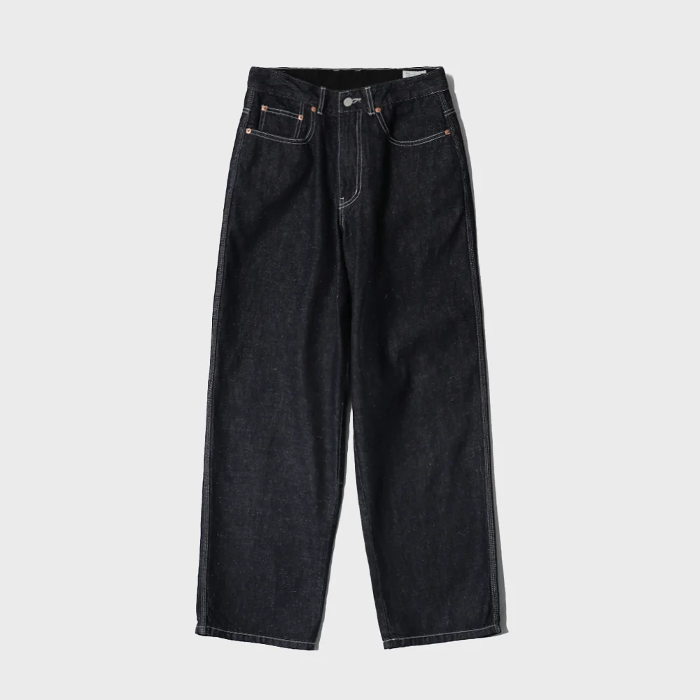 Blueborn Tapered Nep Denim Pants Dark Navy