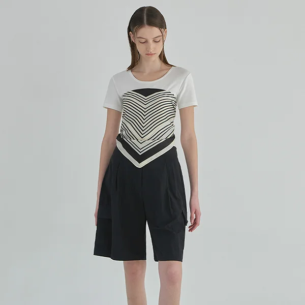 CARGO BACK BANDING HALF PANTS (PT-5479)