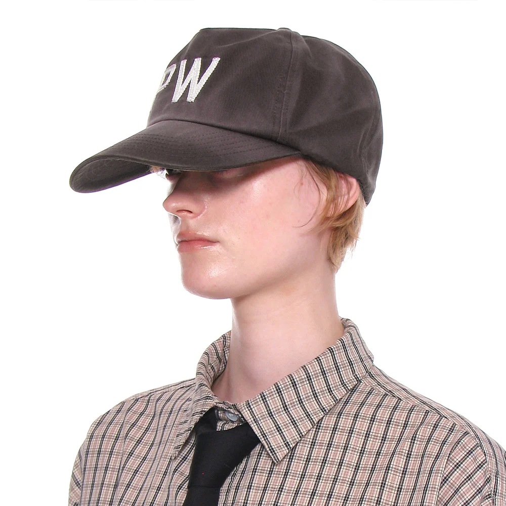 PW EMBROIDERY GRANDAD CAP_BROWN