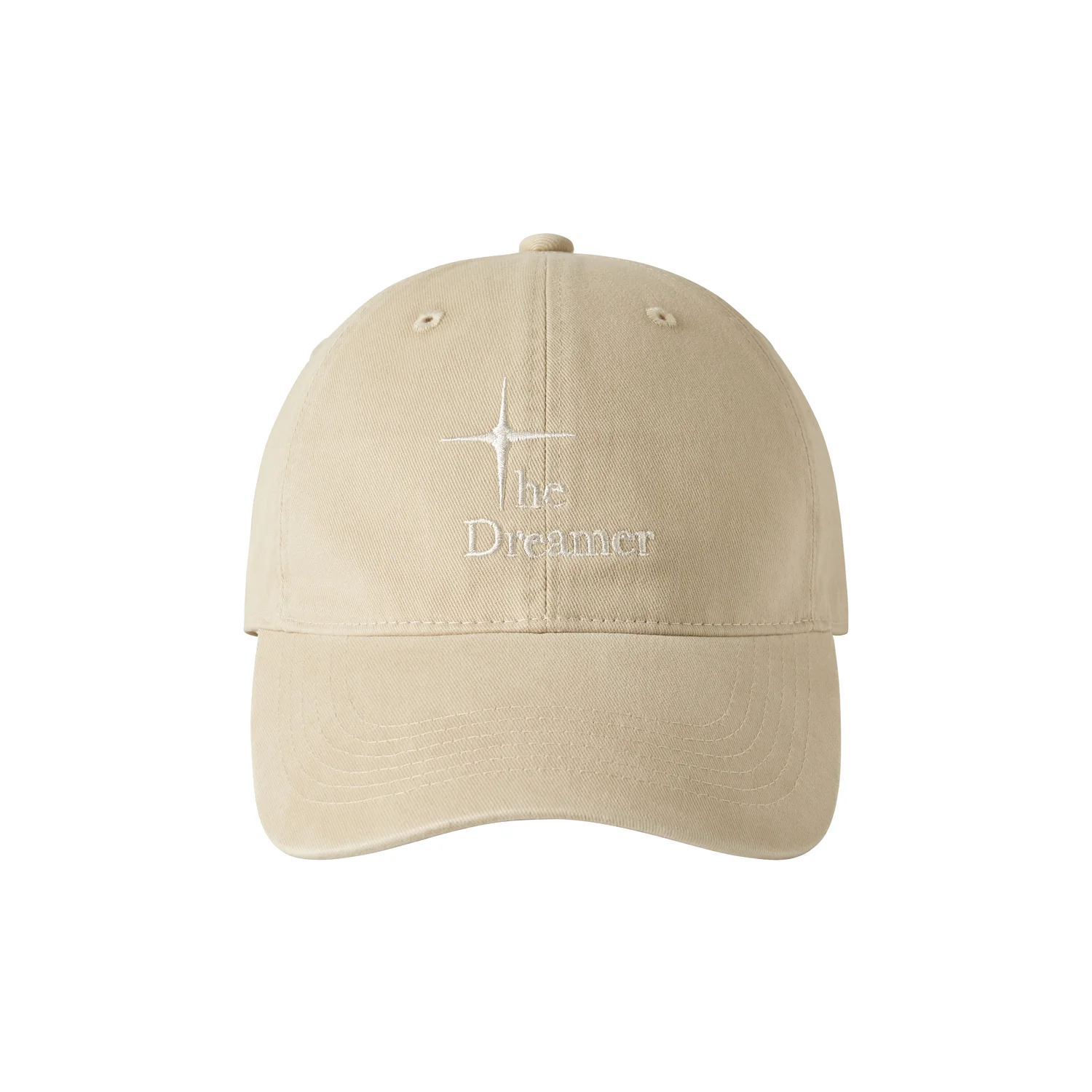 Washed Casual Logo Ball Cap - Beige