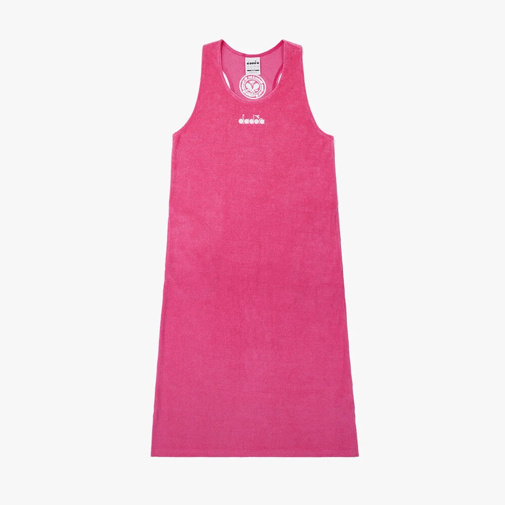 色 毛圈布 連衣裙 PINK