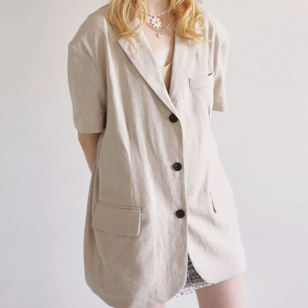 Linen half jacket