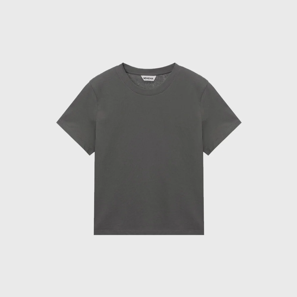 Organic Short T-Shirt (White / Bright White / Melange Gray / Light Gray / Dark Gray / Brown / Black)